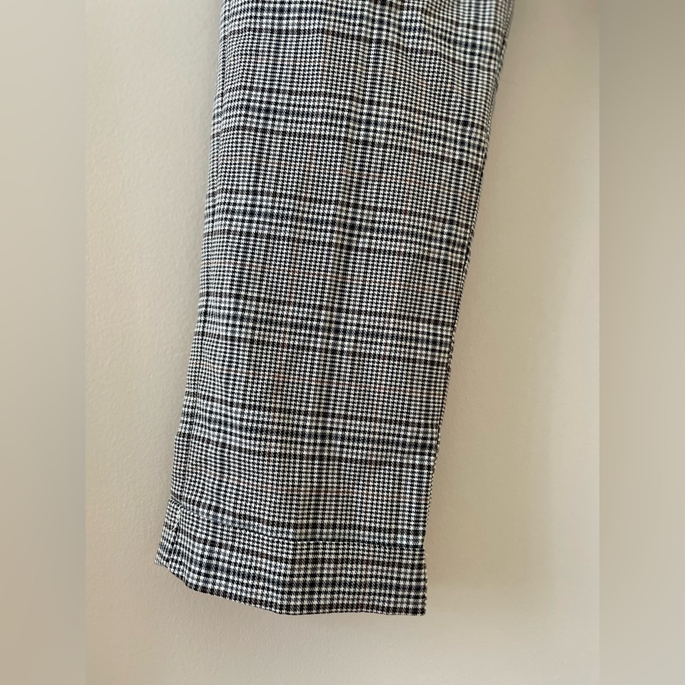 H&M Women’s Slim Fit Ankle Length Plaid Trouser Jogger Pants - Picture 5 of 9